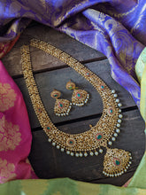 Traditional American Diamond Long Neckpiece - G183